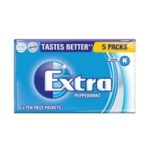 Wrigleys Extra Peppermint Sugarfree 5 x 10 Piece Packets (7