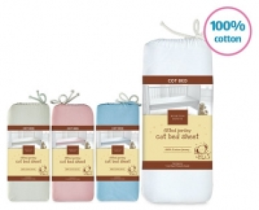 Fitted Jersey Cot Bed Sheet