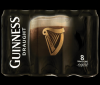 Guinness Draught Can Pack 8x500ml 10.00 €