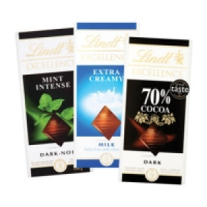 Lindt Excellence Bars Range