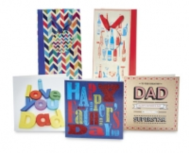 Fathers Day Square Cards and Bottle Bags