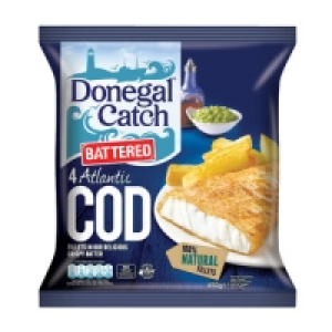 Donegal Catch Battered 4 Atlantic Cod 450g