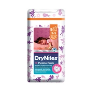 DryNites Pyjama Pants 3-5 years Girl (10 Pants)