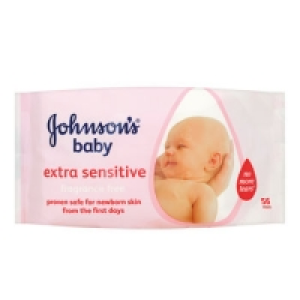 Johnsons Baby Wipes Extra Sensitive 56pce