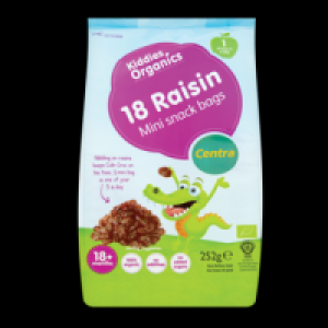 Centra Kiddies Organic Raisins 18pk 252g 2.79 €