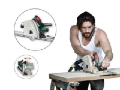 Parkside® 1,200W Plunge Saw with Guide Rail