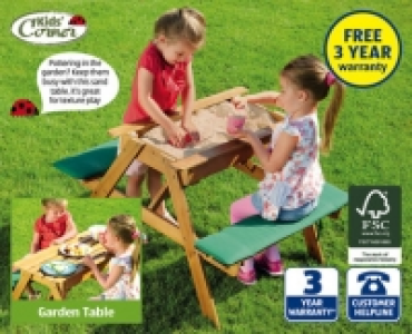 Childrens Garden Table with Sandpit