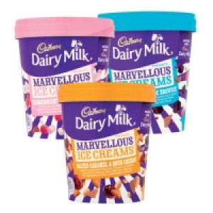 Cadbury Dairy Milk Marvellous Creations Ice Cream Tub Range