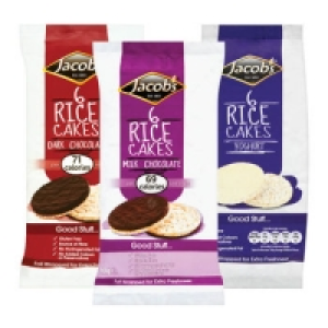 Jacobs Rice Cakes Milk/Dark Chocolate/Yogurt 90g