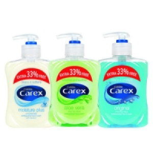 Carex Handwash Original/Aloe Vera/Moisture Plus 250ml + 33%