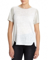 Dunnes Stores  T-Shirt With Shimmering Trim