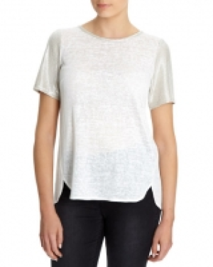 Dunnes Stores  T-Shirt With Shimmering Trim