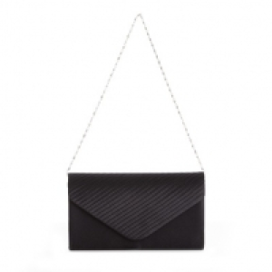 Satin Pleated Clutch