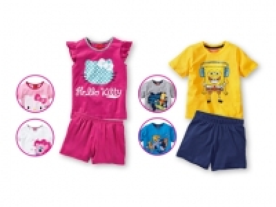 Girls or Boys Character Shortie Pyjamas