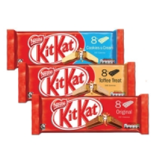 Kit Kat 2 Finger Milk/Toffee Treat/Cookies & Cream 8 Pack 16