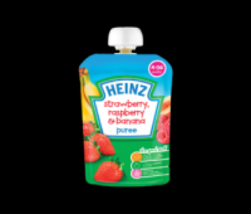 Heinz Strawberry, Raspberry & Banana Pouch 130g 1.00 €