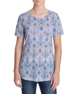 All-Over Print Burnout T-Shirt
