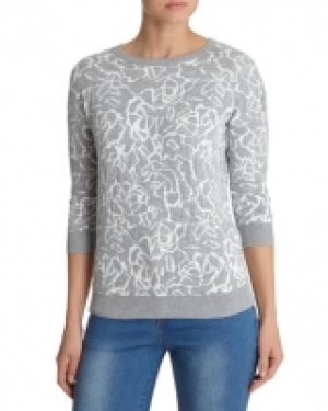 Jacquard Crew-Neck Jumper