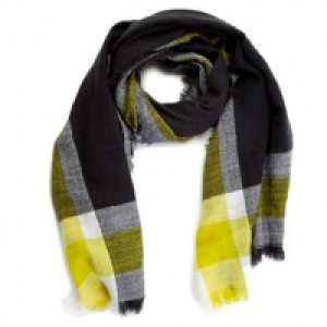 Lime Check Scarf