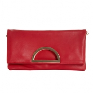 Metal Grab Fold-Over Clutch