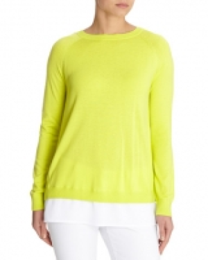 Savida Knitted Chiffon Insert Jumper