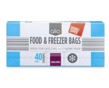 Double Zipper Food & Freezer Bags
