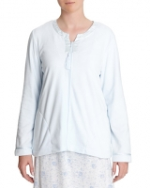 Aqua Long-Sleeved Bed Jacket