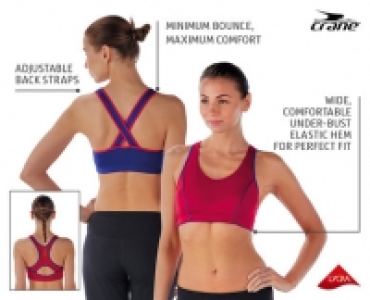 Ladies Racer/Crossover Back Sports Bra