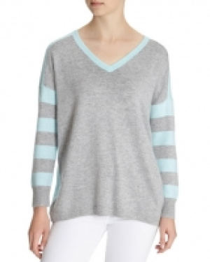 Savida V-Neck Striped Jumper