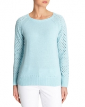 Savida Pointelle Sleeve Jumper