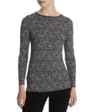 PU Trim Print Shell Top