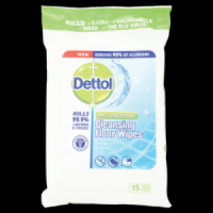 Dettol Anti-Bacterial Cleansing Floor Wipes 15pk