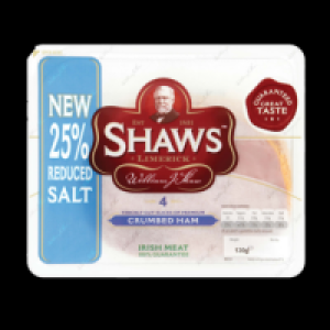 Shaws Crumbed Ham 4 Slices 130g