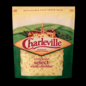Charleville Grated White Cheddar 200g 2.00&nbsp;&euro;