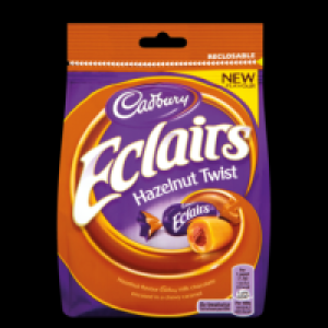 Cadbury Eclairs Hazelnut Twist Pouch 180g