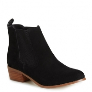 Suede Textured Elastic Boot