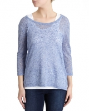 Marl Slub Top And Underlay