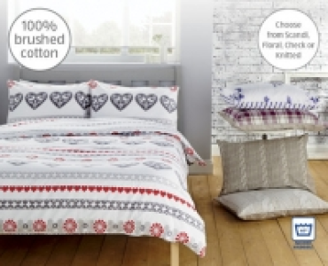 Brushed Cotton Duvet Set Single