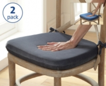 Memory Foam Colour Chair Pad Pair