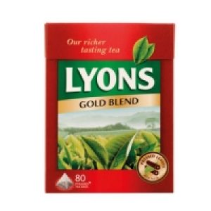 Lyons Gold Blend Teabags 80pce