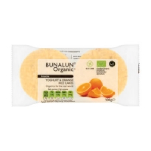 Bunalun Organic Rice Cake Yogurt & Orange 100g