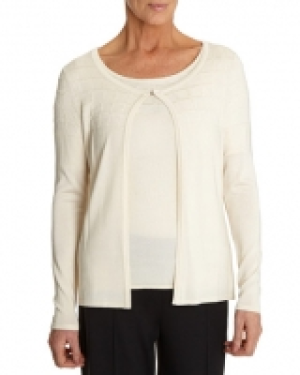 Dunnes Stores Signature Grid Detail Cardigan