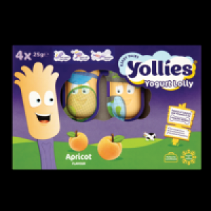 Yollies Apricot Yogurt Lolly 4pk 100g