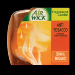 Air Wick Anti Tobacco Fragranced Candle Cedar Bergamot