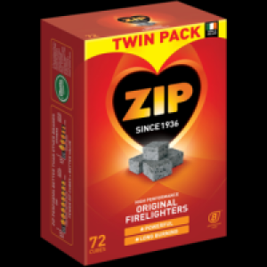 Zip Original Firelighters Twin Pack 72pce