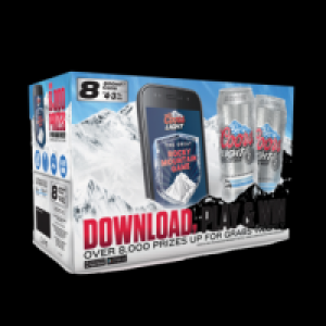 Coors Light Can Pack 8x500ml