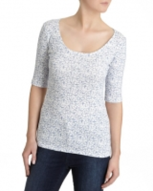 Ribbed Scoop T-Shirt