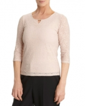 Dunnes Stores Signature Lace Bar Detail Top