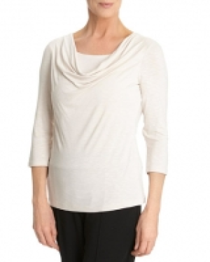 Dunnes Stores Signature Slub Cowl-Neck Top