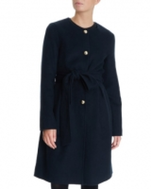 Gallery Gold Button Belted Coat
